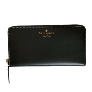 Like New/EUC Kate Spade Mercer Street Lacey Zip Around Wallet in Black